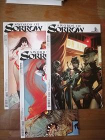 2015年英文原版漫画Swords Of Sorrow: Dynamite#1-6合售   16开