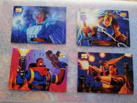 1994 Fleer Marvel Masterpieces 原版漫威卡片 4张合售