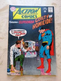 1968年英文DC原版漫画 Action Comics  #358 Superman 动作漫画 16开
