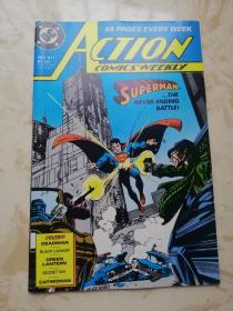 1988年英文DC原版漫画 Action Comics  #611 Superman 动作漫画 16开