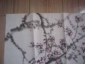 崔如琢花鸟画《冷香》六尺对开、设色纸本软片、