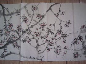 崔如琢花鸟画《冷香》六尺对开、设色纸本软片、