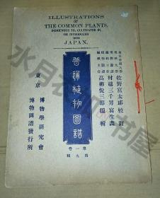 日文原版 明治40年(1907年)《普通植物图谱 第一卷第九辑》