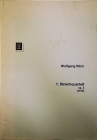 【复印件】沃尔夫冈·里姆：乐谱手稿4首，合订本