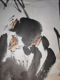 中国美术家协会会员，江苏省花鸟研究会会长、 南京师范大学美术学院教授 徐培晨 绘猴 138×68厘米