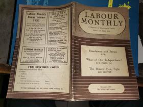 LABOUR MONTHLY  （December,1952）           （劳工月刊）.