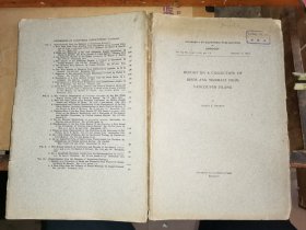 REPORT ON A COLLECTION OF BIRDS AND MAMMALS FROM VANCOUVER ISLAND     温哥华岛鸟类和哺乳动物收集报告  [1912年加州大学伯克利新闻社版]毛边本  BY HARRY S.SWARTH