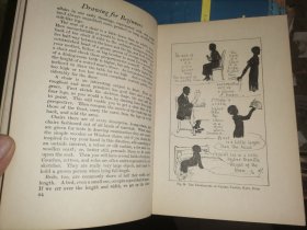 DRAWING FOR BEGINNERS 初学者绘画教材【1927年乔治·G·哈拉普有限公司初版  签名赠本 21.5×15.3厘米】补图