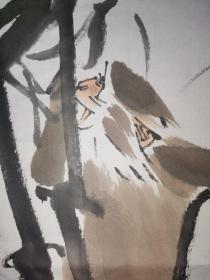 中国美术家协会会员，江苏省花鸟研究会会长、 南京师范大学美术学院教授 徐培晨 绘猴 138×68厘米