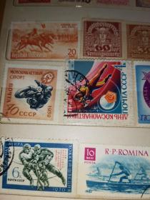 上世纪世界各地 古今中外  历史名人 邮票       490枚
补图
