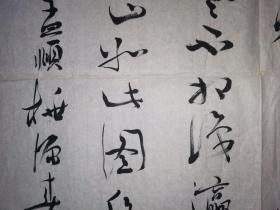 安徽审计学校校长、书记宋文奎 巨幅草书 178×80厘米