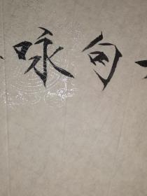 韦冰 瘦金体 扇面 "静理禅机翻贝叶 闲中妙句咏梅花“ 54×19.6厘米