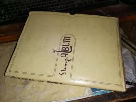 邮票夹：日本早期硬卡邮票册THE STAMP COLLECTOR'S STOCK BOOK 8叶 18.2×25.2厘米