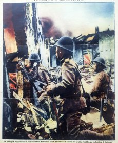 1937年11月8-15日意大利原版老报纸（晨间画报）—《上海闸北废墟》日军在上海闸北工业区搜索前进 中国守军埋伏阻击 36x30cm 16页全
