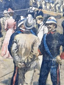 增兵中国 1900年7月29日意大利原版老报纸（周日邮报）—《意大利远征军登船前往中国》 5月八国联军武装侵华 意大利继续增兵在那不勒斯登船前往大清 意国王亲临欢送祝福 37x28cm 16页