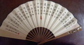 陈全林 兴南子 兴南山人扇子一把 书法 太乙金光咒