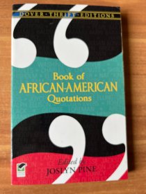 Book of African-American Quotations 英文原版 非裔美国人语录