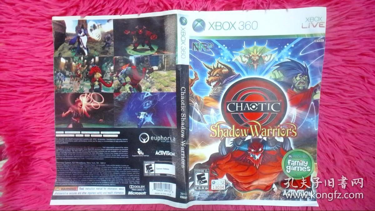 游戏盘 XBOX360 Shadow Warriors 1张光盘