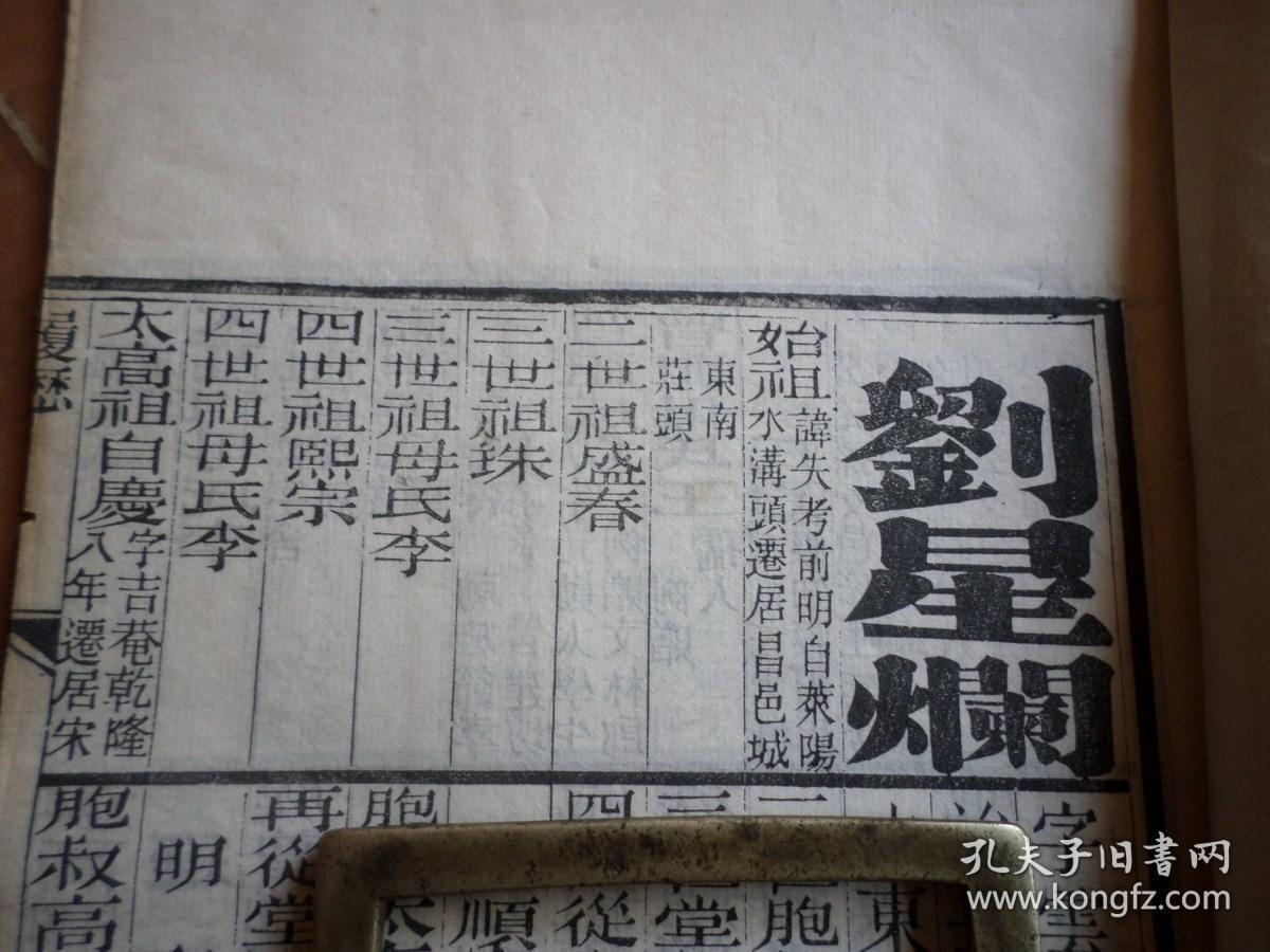 乡试硃卷    光绪辛卯科    山东昌邑县    刘星爛   13页26面一册全