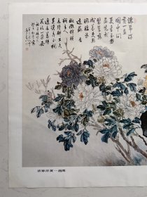 四开册页：陈半丁：浓翠深黄一画图（51*36cm）折叠寄送