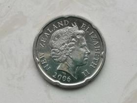 新西兰硬币20分 2006年1枚