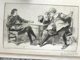 书顶鎏金！1904年，the fortunes of nigel，《奈杰尔的命运》，1幅插图，漆布精装，封面书脊烫金压花