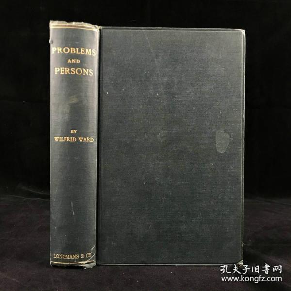 1903年，problems and persons，《问题与人》，漆布精装