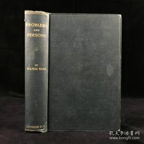 1903年，problems and persons，《问题与人》，漆布精装