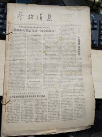 原版老报合订本《参考消息》1977年2月和3月 合订本两册合售  张伯华阅报 见图