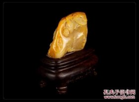 田黄石摆件、福在眼前