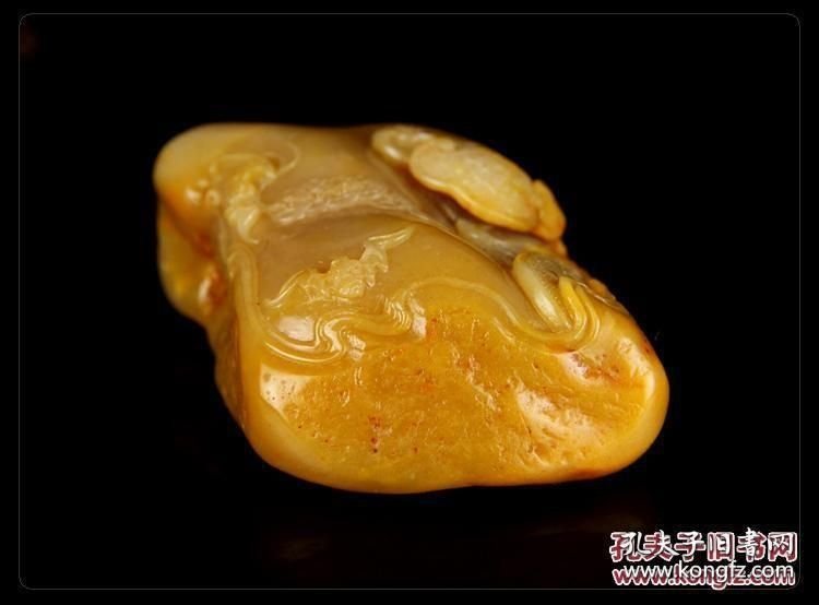 田黄石摆件、福在眼前