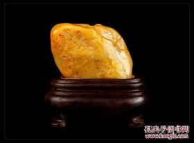 田黄石摆件、福在眼前