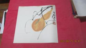 白石老人 画蚂蚱