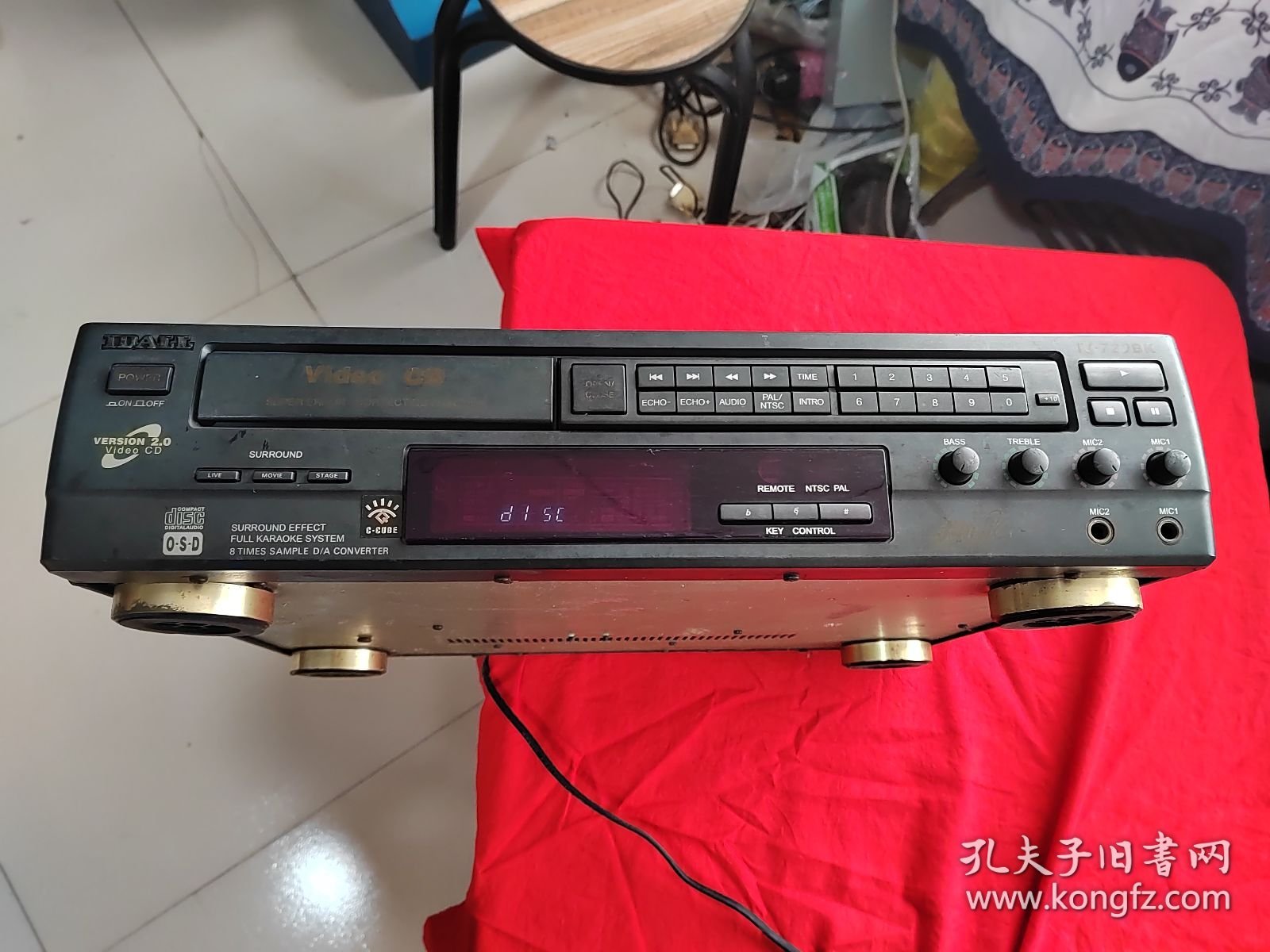 VCD影碟机一台 （正常使用） 广东爱多牌