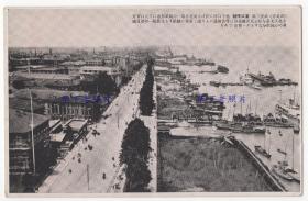 （明信片）民国时期，湖北武汉，汉口码头。