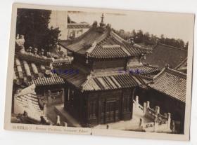 民国时期，北京，颐和园铜亭。