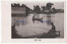 （明信片）1940年左右，江西南昌，西湖。。