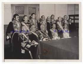 1932年，日本内阁集体成员。