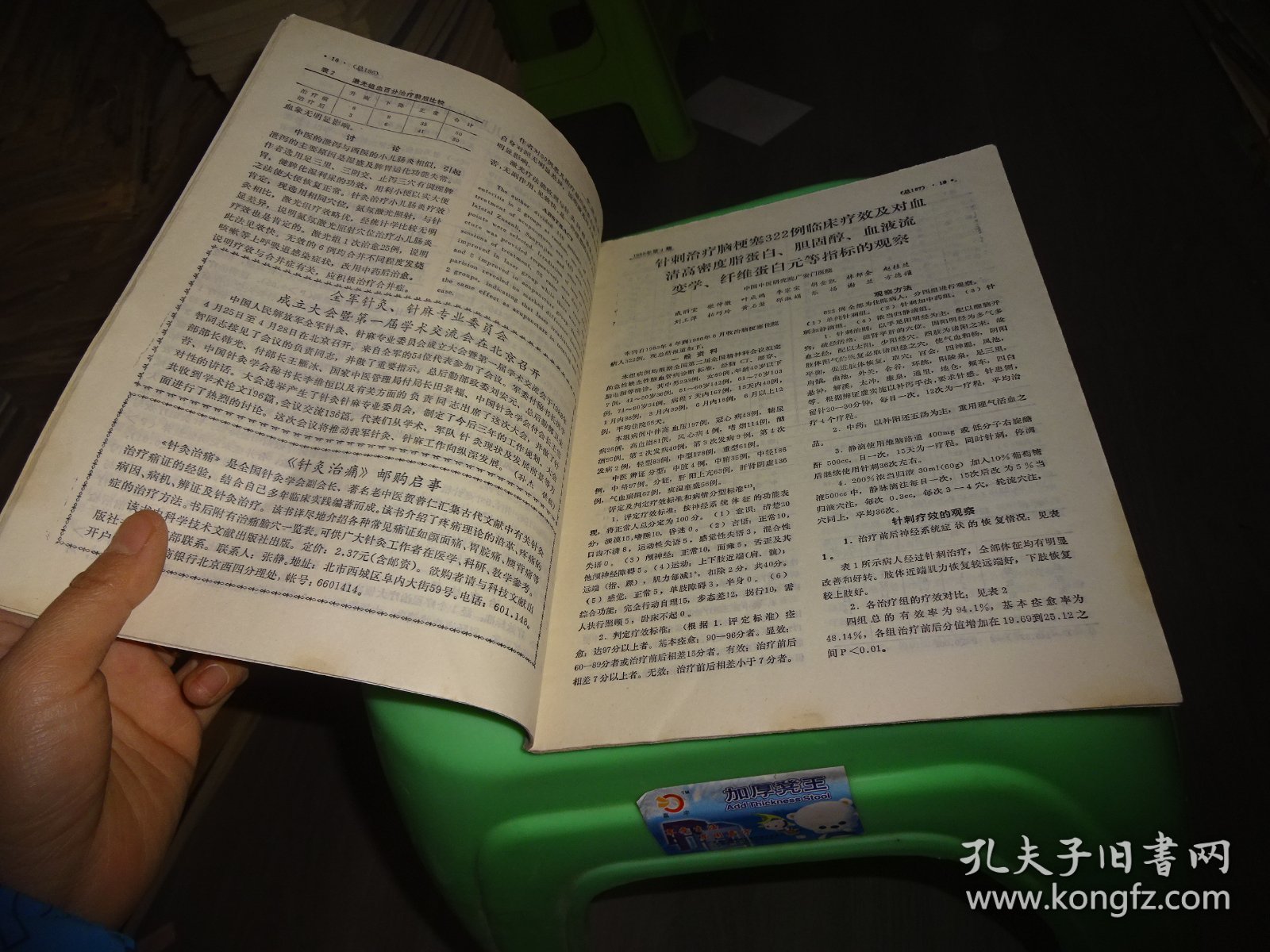 中国针灸 1988.4 第8卷  实物图 货号100-2