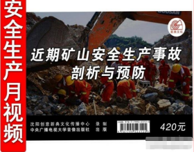 近期矿山安全生产事故剖析与预防U盘版/2集视频2024年全国安全生产月活动警示教育片安全视频培训音像资料    b