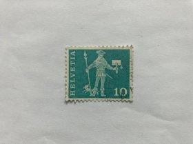 瑞士邮票邮政史1960年1枚