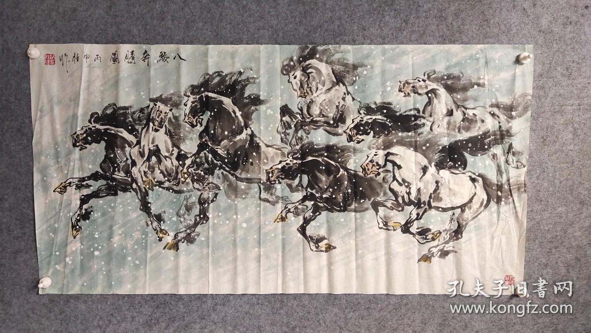 0707  苗桂欣 河北涞水县人 1988年中央美术学院进修，现任职涞水县版画创作室。中国美术家协会会员，中国版画家协会会员，河北大学艺术学院客座教授。 作品曾获“全国第十二届、第十三届版画展览”铜牌奖。  69*135品如图