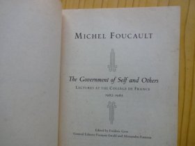 【英文原版】：MICHFEL  FOUCAULT（1982-1983）.