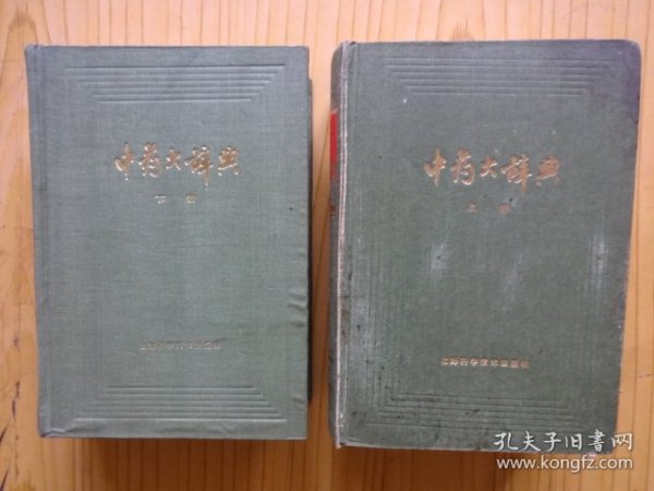 中药大辞典（上下全二册，32开精装，缩印本，内里字体显小个）