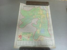 W  1989年10月第一版  西安地图出版社出版   《太原市河西区街巷图》  一张！！！