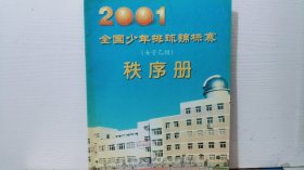 2001全国少年排球锦标赛 女子乙组 秩序册