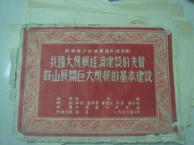 1953年新华通讯社展览图片:《我国大规模经济建设的先声 鞍山展开巨大规模的基本建设》（8开单色版图片35张）