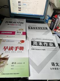 名师面对面满分特训方案 语文九年级全一册【2021浙江专版】