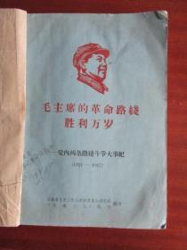 毛主席的革命路线胜利万岁—-党内两条路线斗争大事纪（1921——1967）【安微省合肥工代会常设委员会政宣组.《安微工人》报社翻印】