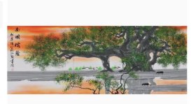 （书法字画），【杜应强】 ，国家一级美术师、中国美术家协会会员、中国版画家协会会员，《秋华....》，尺寸：176厘米*68厘米（小六尺）